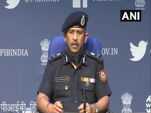 NDRF Director General SN Pradhan during a press conference in Delhi on Thursday. (Photo/ANI)
