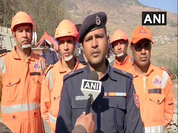 NDRF Deputy Commandant Aditya Pratap Singh talking to ANI on Monday.