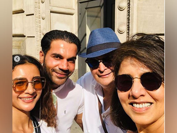 Patralekha, Rajkummar Rao, Rishi and Neetu Kapoor (Image courtesy: Instagram)