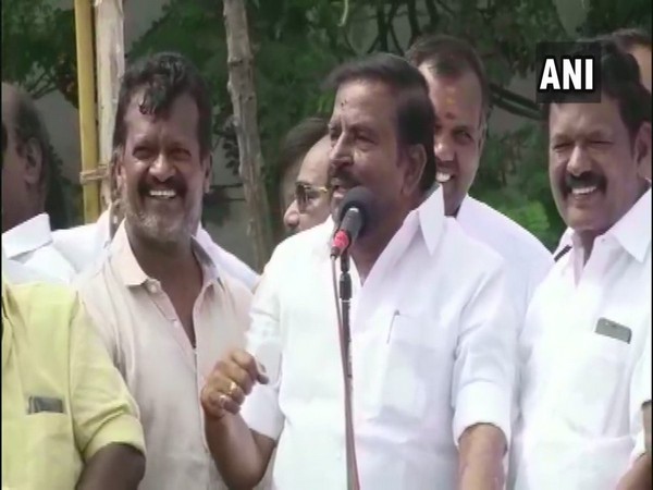 Senior DMK leader K N Nehru (ANI photo)