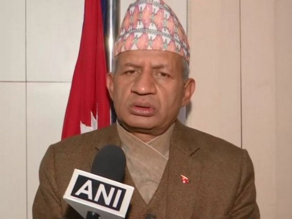 Nepali Foreign Minister Pradeep Gyawali speaking to ANI in Kathmandu on Friday
