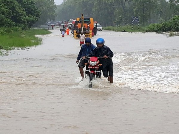 Flooding caused by heavy rainfall in Nepal 