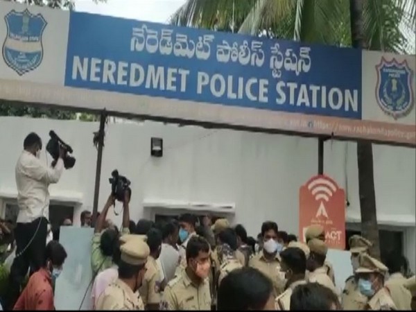 Visuals from Neredmet Police Station