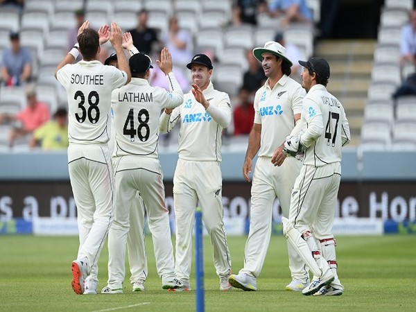 New Zealand players celebrate a wicket (Image: ICC)