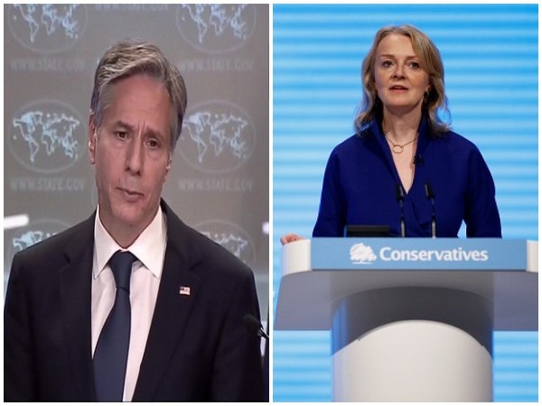 US Secretary of State Antony Blinken and UK Foreign Secretary Elizabeth Truss (File Photo)