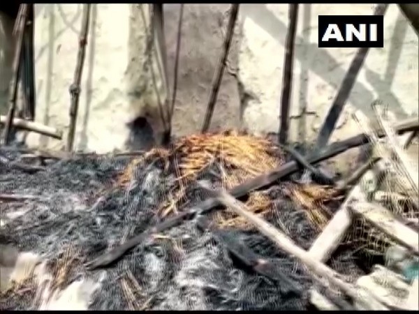 Burnt house in West Bengal (Photo/ANI)