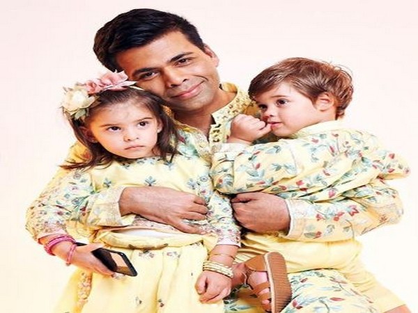 Karan Johar with his children Roohi and Yash  (Image courtesy: Instagram)