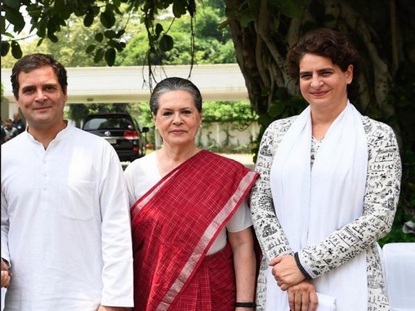 Congress leader Rahul Gandhi, Congress interim president Sonia Gandhi and Congress general secretary Priyanka Gandhi Vadra (File Photo)