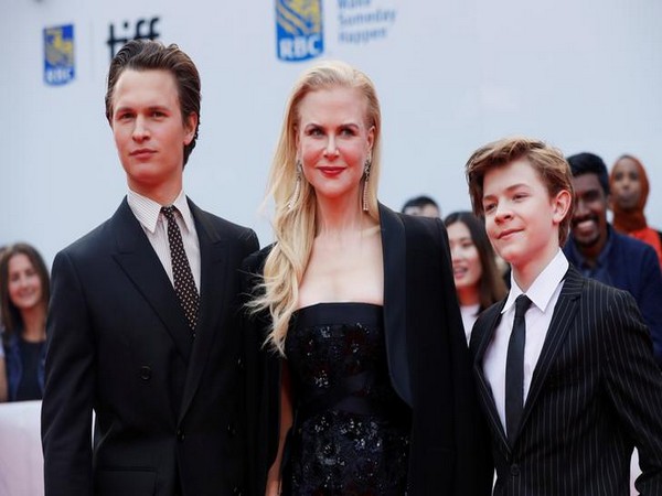 Ansel Elgort, Nicole Kidman and Oakes Fegley at the Toronto International Film Festival
