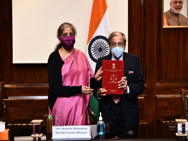 15th Finance Commission submitted its report to Finance Minister Nirmala Sitharaman on Tuesday. (Photo/Finance Ministry)