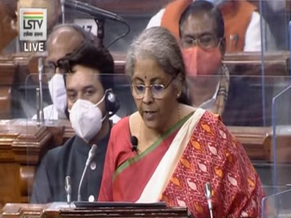 Finance Minister Nirmala Sitharaman during her budget speech 2020-21 on Monday.