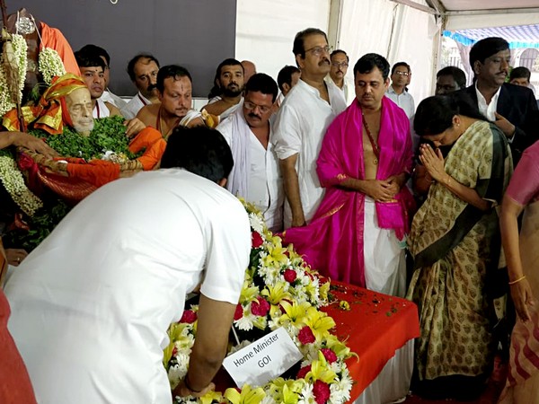 Union Finance Minister Nirmala Sitharaman in Basavanagudi, Bengaluru on Sunday (Photo/ANI)