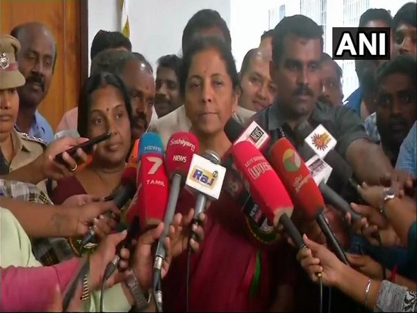 Defence Minister Nirmala Sitharaman speaking to media in Chennai on Tuesday. 