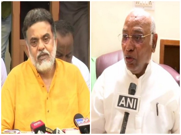 Sanjay Nirupam and Mallikarjun Kharge (File photo)