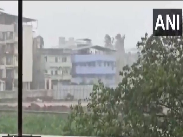 Visuals of the tin roof top blown away in Raigad, Maharashtra on Wednesday.