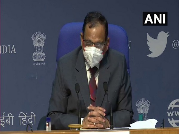 NITI Aayog member (health) Dr VK Paul during a press conference in New Delhi on Tuesday. (Photo/ANI)