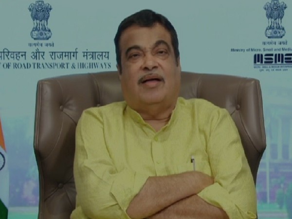 Union Minister Nitin Gadkari addressing a webinar on Monday.