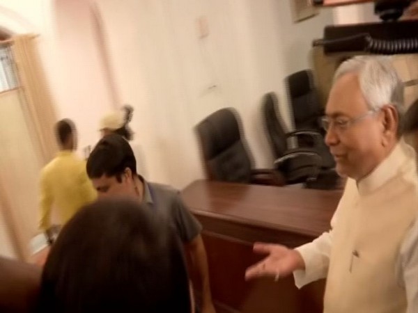 Bihar Chief Minister Nitish Kumar in Patna, Bihar on Monday. Photo/ANI