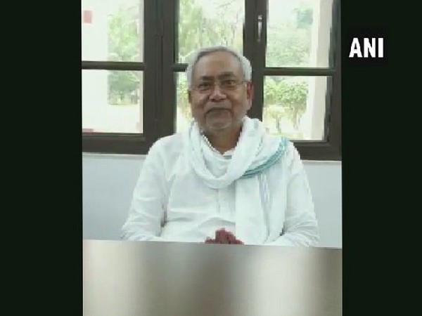 Bihar Chief Minister Nitish Kumar speaking to media on Monday.