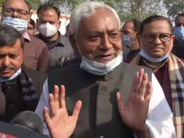 CM Nitish Kumar in Patna on Friday. (ANI/pictures) 