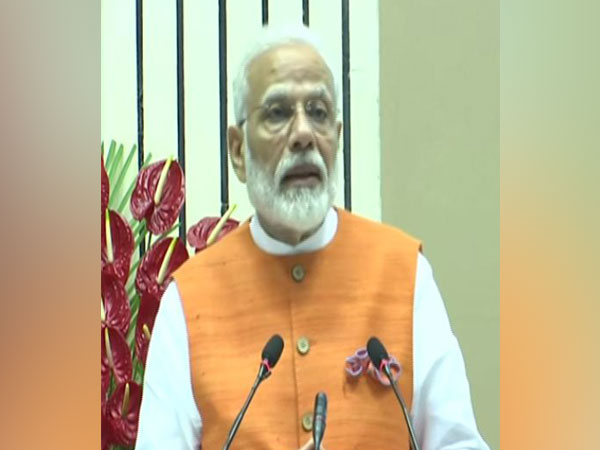 Prime Minister Narendra Modi speaking at an event in Delhi on Friday