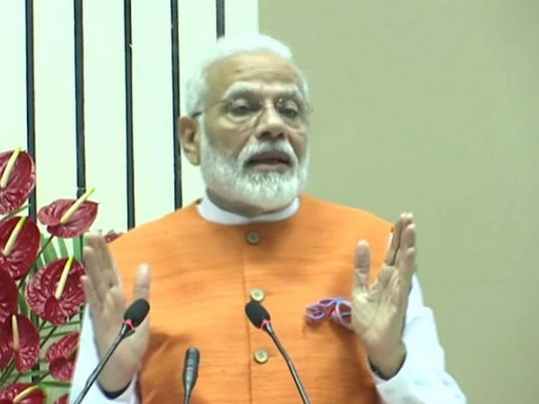 Prime Minister Narendra Modi speaking at an event in New Delhi on Friday 