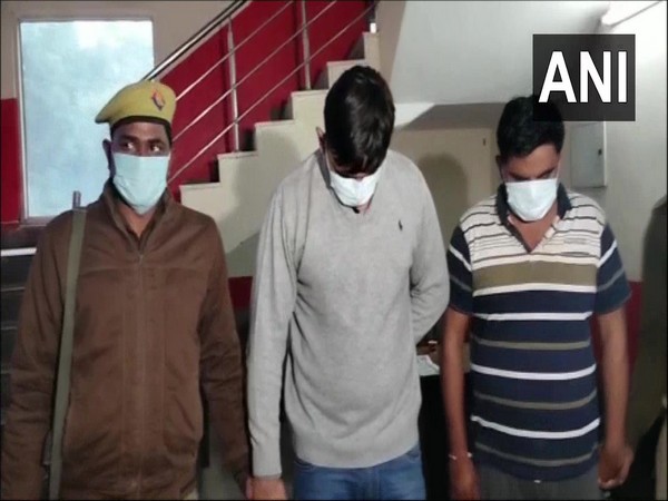 The accused arrested by Noida police. (Photo/ANI)