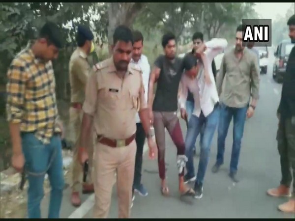 Noida police arrest five people after an encounter on Tuesday. (Photo/ANI)