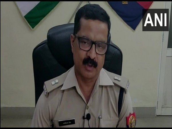 Superintendent of Police Ranvijay Singh speaking to ANI in Greater Noida on Friday.