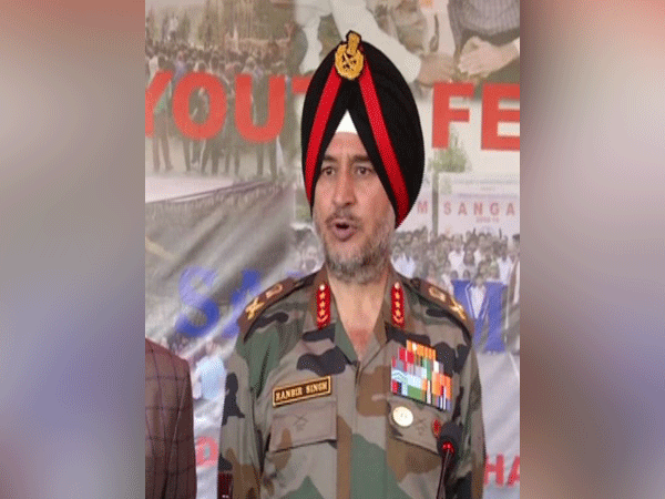 Northern Army commander Lt General Ranbir Singh at Bhaderwah , J&K on Friday 