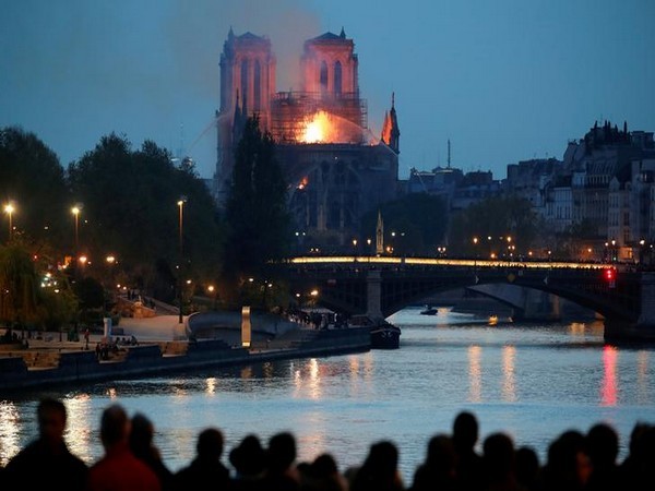 Visuals from the Notre Dame Cathedral blaze in Paris, France on Apr 15