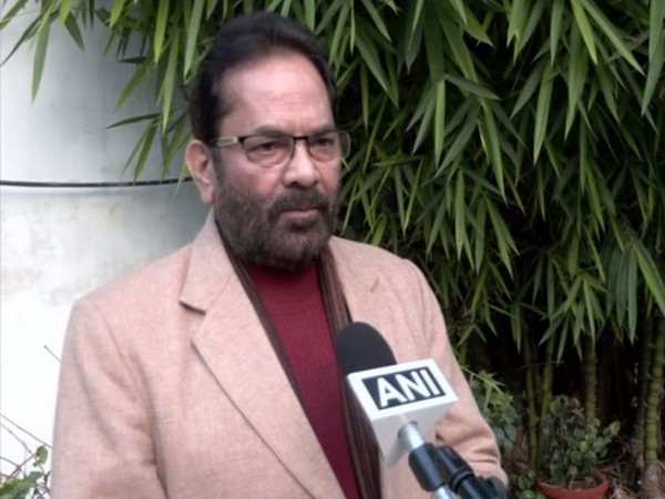 Union Minister Mukhtar Abbas Naqvi. (Photo/ANI)