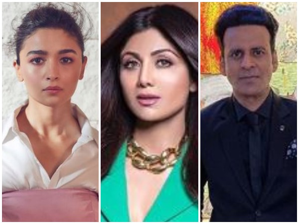 Alia Bhatt, Shilpa Shetty Kundra and Manoj Bajpayee (Image Courtesy: Instagram)