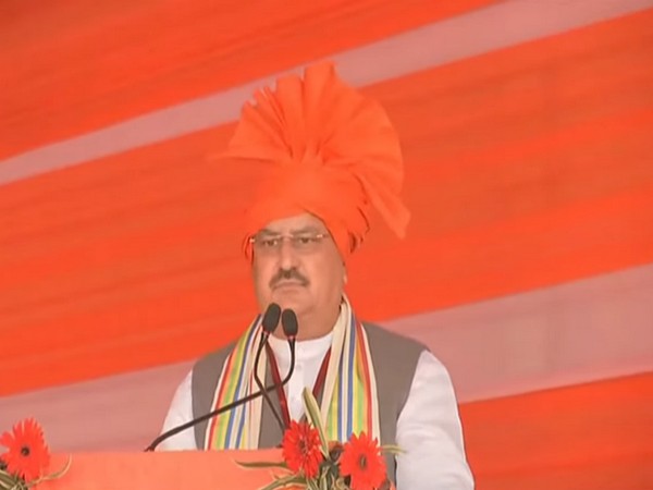 BJP chief Jagat Prakash Nadda in Gorakhpur (Photo/ANI)