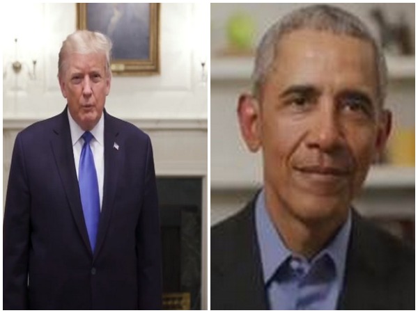 Donald Trump and Barack Obama 
