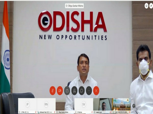 Captain Dibya Shankar Mishra, Odisha  Minister for Energy, MSME and Industry during the event. (Photo/ANI)