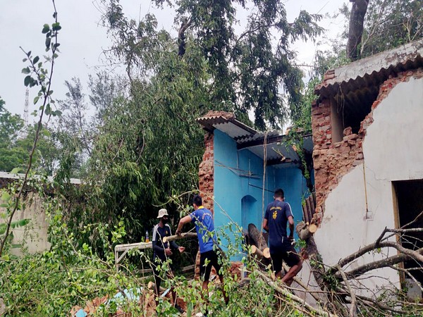 Visuals from Balasore, Odisha after Cyclone Yaas made the landfall. (Photo/ANI)