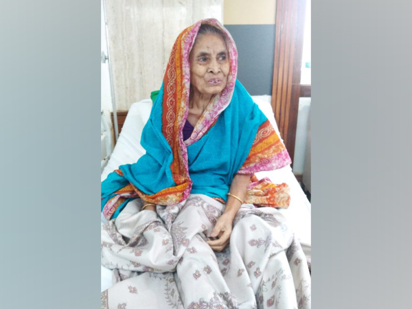 Basanti Patra, the 93-year-old woman who recovers from COVID-19 in Bhubaneswar, Odisha. 