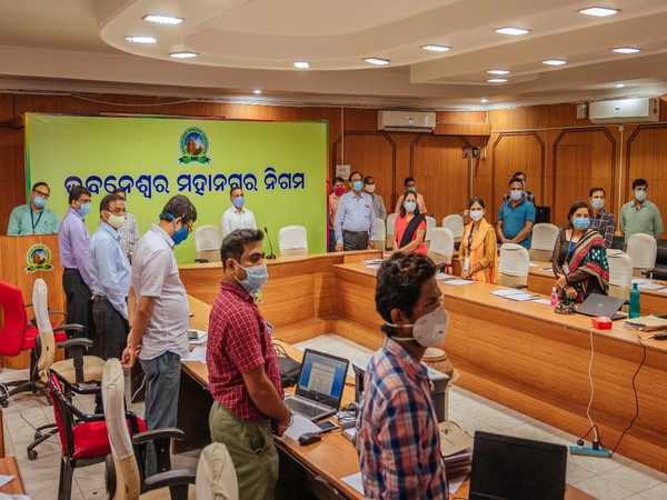 A visual from Odisha when one minute silent prayer was observed on Wednesday. 