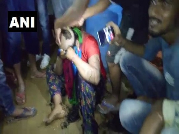 Head of the victim being shaved on Saturday (photo/ANI)