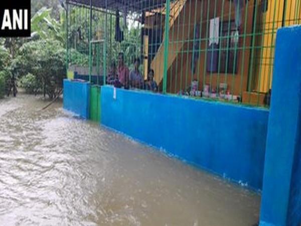 Visuals of water-logging from the district. Photo/ANI