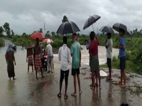 A visual of rain in Odisha on Tuesday.