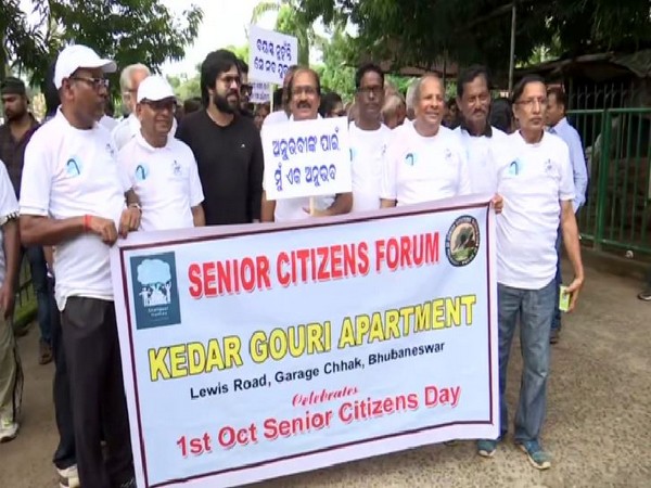 Odisha government organises awareness walkathon on International Day of older person. (Photo/ANI)