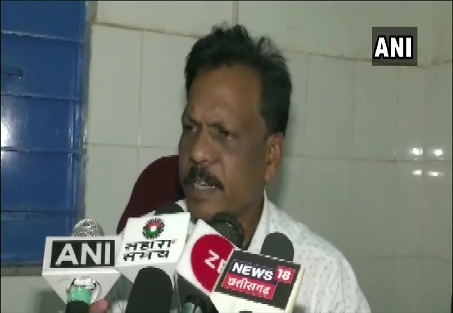 Balrampur District Health Officer speaking to media.