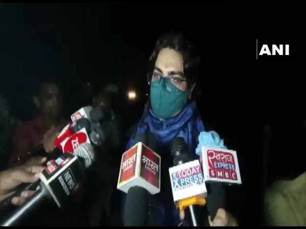 Prayagraj DM Bhanu Chandra Goswami speaks to media on Friday. (Photo/ANI)