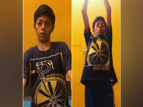 Yash performing 'Surya Namaskar’