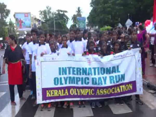 International Olympic Day run at Trivandrum