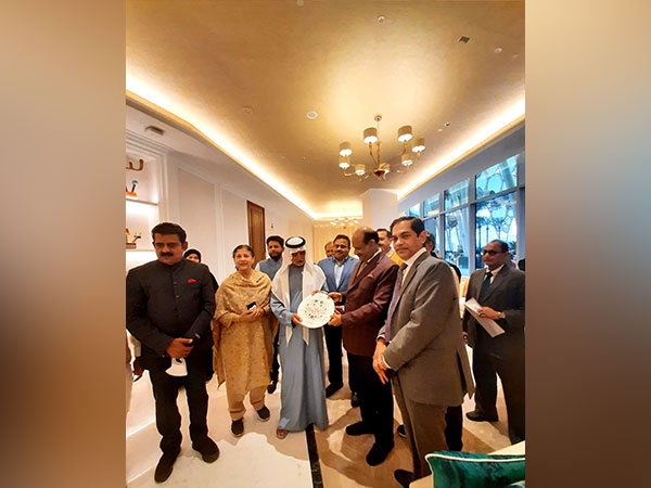 Lok Sabha Speaker Om Birla with UAE Minister of Tolerance and Co-existence Shiekh Nahyan bin Mubarak Al Nahyan. (Om Birla/Twitter)