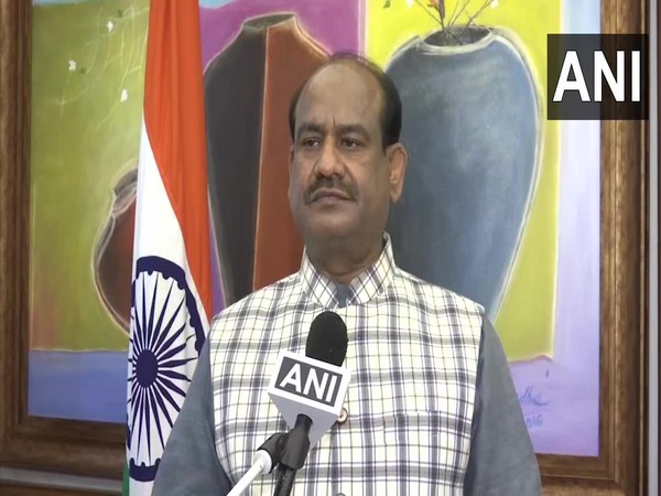 Lok Sabha Speaker Om Birla speaking to ANI in New Delhi on Thursday. (Photo/ANI)