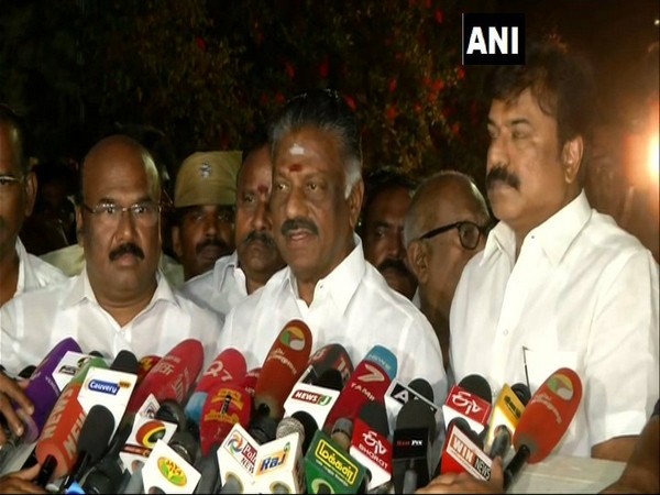Deputy Chief Minister O. Panneerselvam speaking to the media on Monday in Chennai